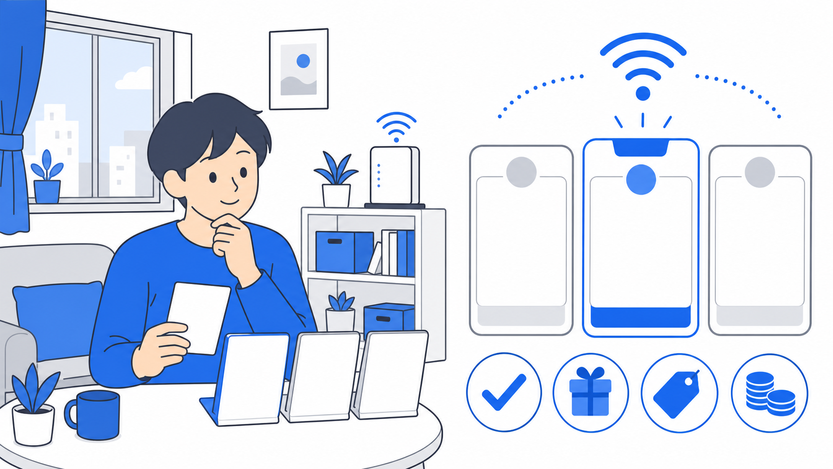 ASAHIネットWiMAXの料金とキャンペーンのイメージ