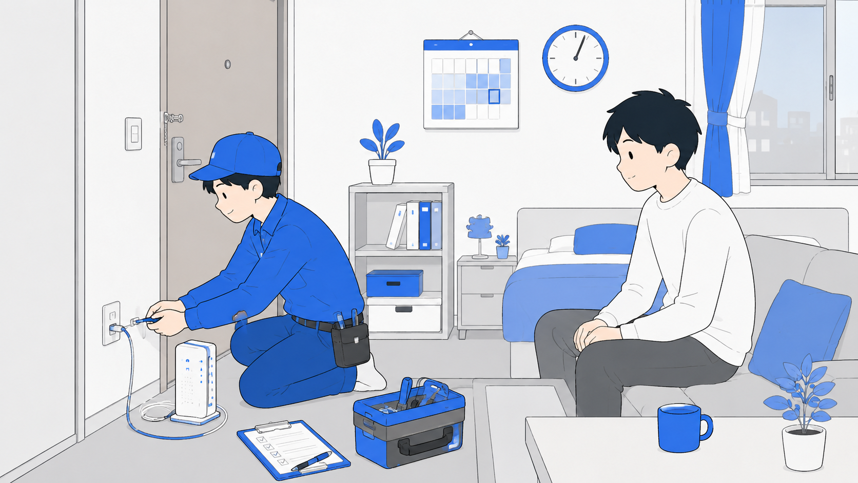 工事が必要かどうかをチェックするイメージ
