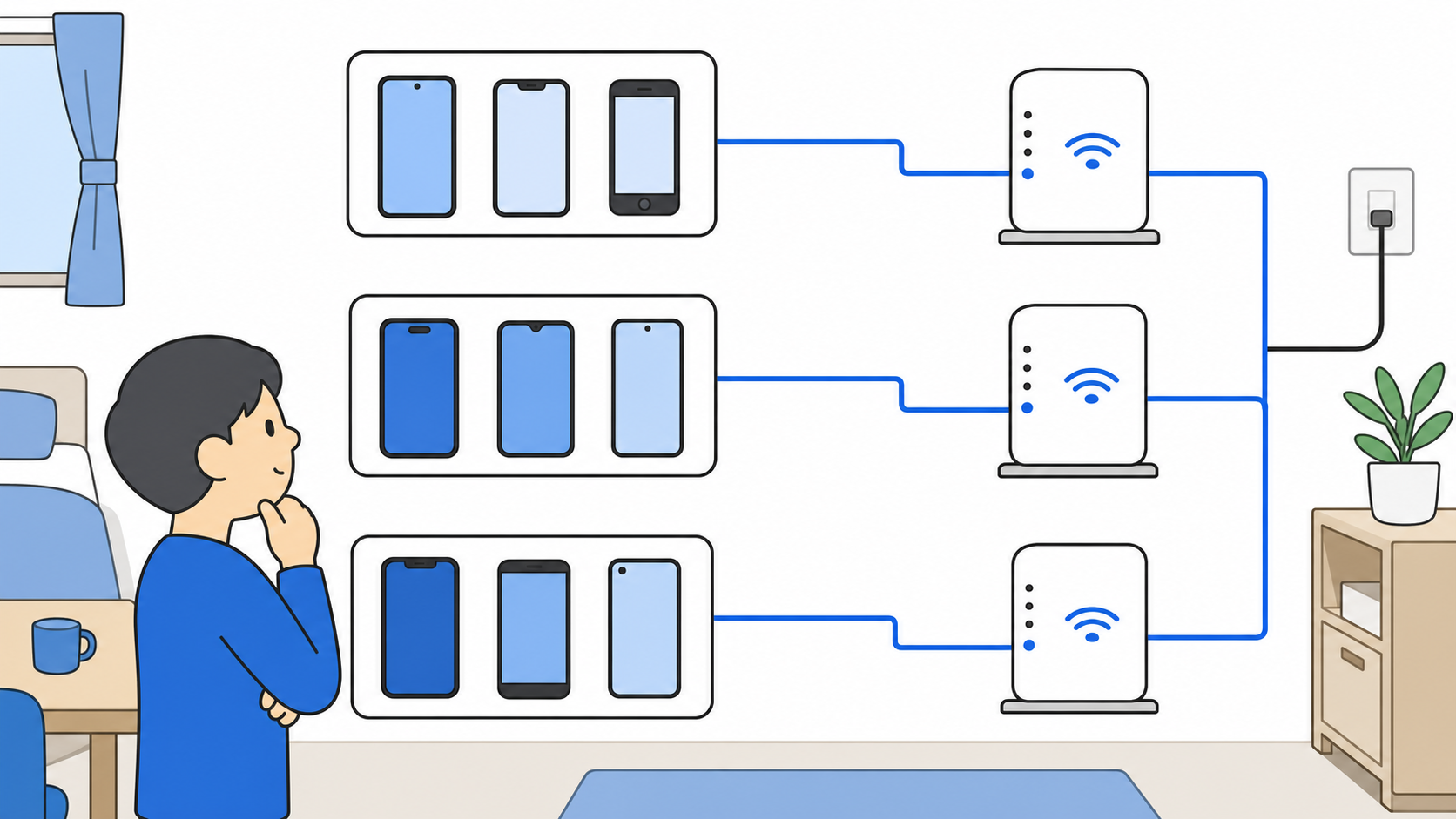 スマホキャリア別に見るおすすめ光回線の比較イメージ