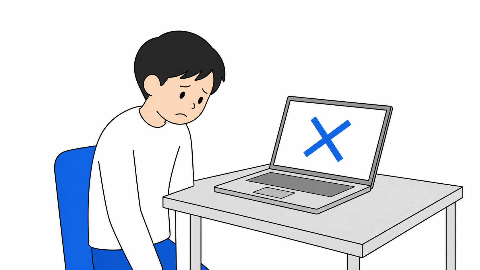 ホームルーターの審査に落ちた人が次の選択肢を考えているイメージ