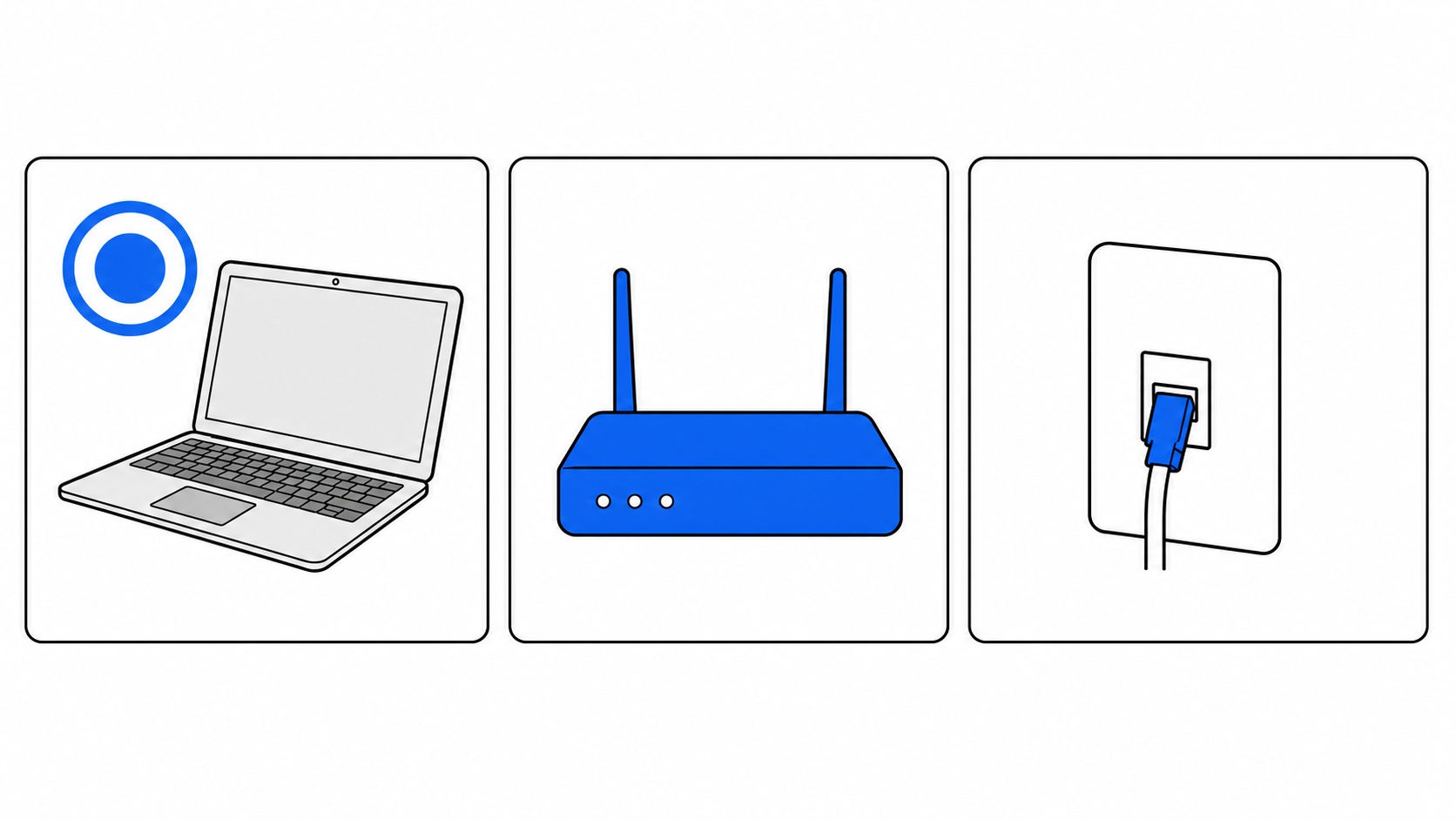 パソコンだけWi-Fiに繋がらない原因を切り分けるイメージ